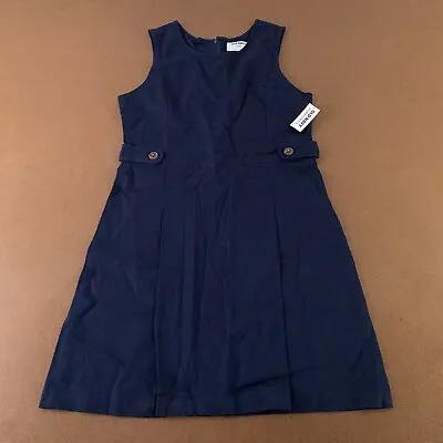 Old Navy Girls Size XXL (18) Blue Stretch Sleeveless School Uniform Dress NWT • $15.87
