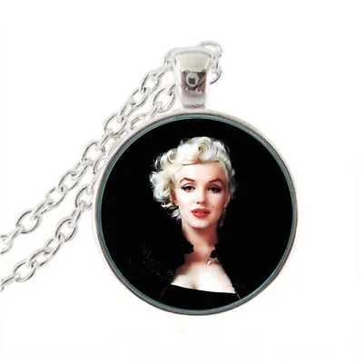 MARILYN MONROE ACTOR MOVIE Pendant On 20  925 Sterling Silver Necklace Gold Gift • $19.89