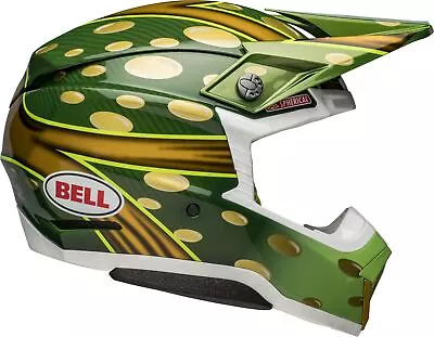 Bell Moto-10 Spherical McGrath Replica 22 Dirt Helmet - Gloss Gold/Green X-Large • $919.95