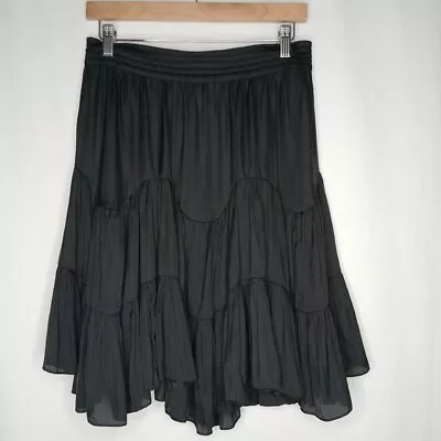 Country Road Size 10 Black Women's Rara Skirt EUC With Elastic Waist  • $45