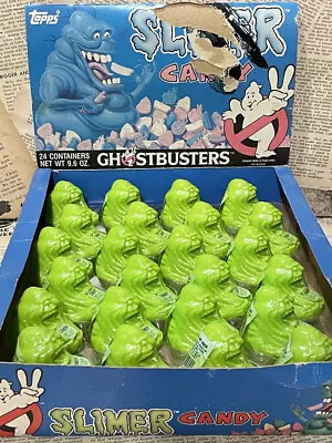 Ghost Busters Slimer Candy Container Set 1980s 80s Complete Box Figurine Retro • $583.47