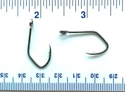 100 Matzuo 150010 Black Chrome Siwash Open Eye Fish Fishing Hooks Size 4  • $13.99