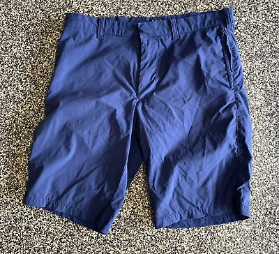 J. Crew Flex Rivington Mens Navy Blue Shorts Sz 32 10.5  Inseam Nylon Fast Dry • $19.72