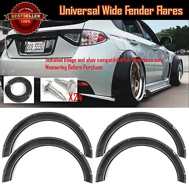 4 Pcs F+R Arch Carbon Effect 2.3  Wide Body Kit Fender Flares Extension For Ford • $99.59