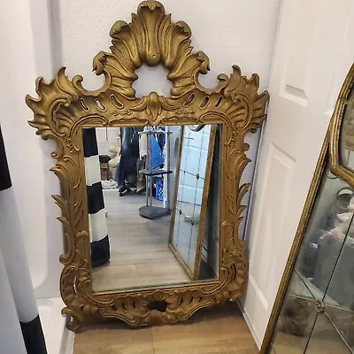 Vintage French Louis XV Wall Mirror By Drexel #1073 Mod 791-119-1 Size 52x33inch • $530