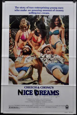 Cheech And Chong's Nice Dreams 1981 Original 27x41 Near Mint Movie Poster • £97.24