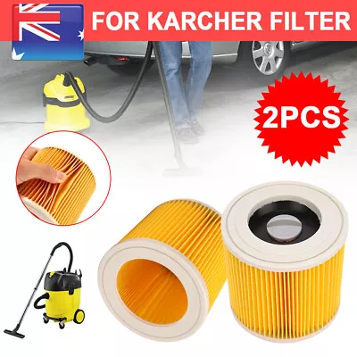 2PCS Cartridge Filter For Karcher WD WD2 WD3 Series Wet Dry Vac Vacuum Cleaner • $18.25