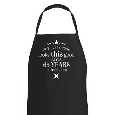 65th Birthday Apron Gift For Men Women Present Baking 65 Cooking BBQ Gift • £13.95