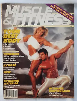 Joe Weider's Muscle & Fitness Magazine October 1988 Bodybuilding Your Best Body • $12.99