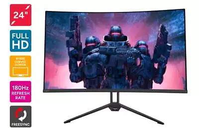 Kogan 24  Curved Full HD 180Hz FreeSync Gaming Monitor (1920 X 1080) 24 Inch • $185.42