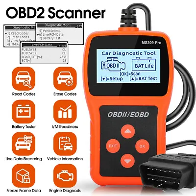 OBD2 Fault Code Reader Universal Car Diagnostic Tool Check Engine ODB2 Scanner • £18.99