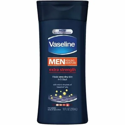Vaseline Men Deep Healing Moisture Extra Strength Body And Face Lotion 10 Fl Oz • $14.68