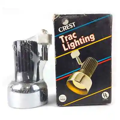 Vintage Crest Track Lighting Lamp Light Sealed In Box UL Listed CHROME 18-028 • $23