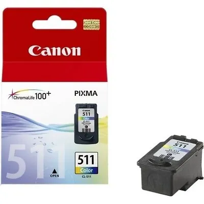 £23.87 • Buy Genuine Canon CL-511 Colour Ink Cartridge  For Pixma IP2700 IP2702 MP230, SEALED
