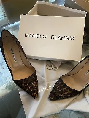 PreOwned Manolo Blahnik 40 Lace Heels W/Box And Dust Bag • $75