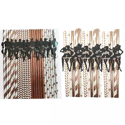 Bachelorette Party Favors Bachelor Straws 24PCS Reusable Straws Party Decoration • $14.85