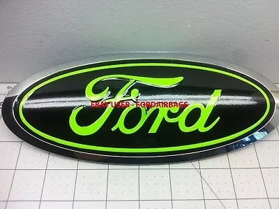 Ford F150 Emblem Overlay Decal 2015 2016 2017 2018 2019 2020        BRIGHT GREEN • $23