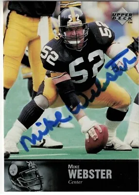 Mike Webster Pittsburgh Steelers Upper Deck 1997 Legends Auto Autograph HOF • $499.99