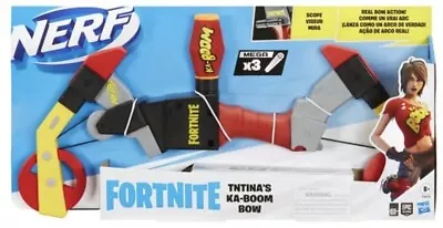 Nerf Fortnite TNTina Ka Boom Bow Ages 8+ Toy Target Fire Mega Darts Play Gift • $42.75