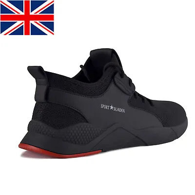 £25.99 • Buy Mens Safety Trainers Mesh Shoes Toe Steel Lightweight Work Cap Boots Outdoor