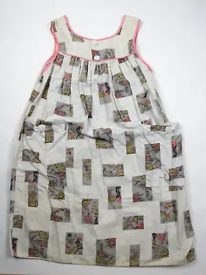 Vtg 1950s Novelty Japanese Landscape Print Dress Hollywood Smock A Line VLV 50s • $19.99