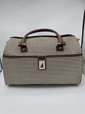 London Fog Cambridge Houndstooth 16  Carry On Bag Luggage • $45