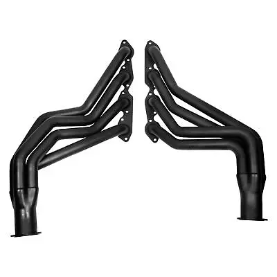 Mild Steel Black Painted Long Tube Exhaust Headers Fits 1973 Chevy Blazer • $283