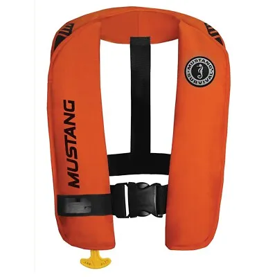 Mustang MIT 100 Inflatable Automatic PFD W/Reflective Tape - Orange/Black • $197.99