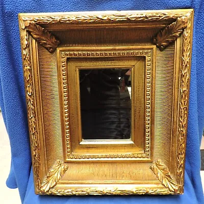 Vintage Gold Ornate Beveled Wood Framed Mirror • $69.99