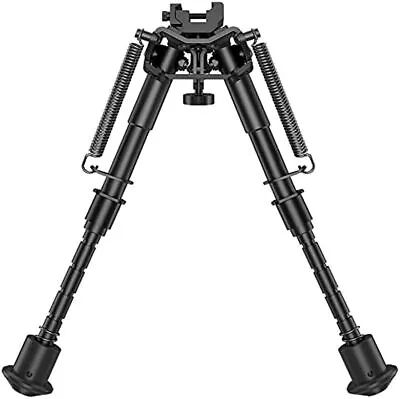 6-9Inches Adjustable Rifle Bipod Spring Return With Adapter For Hunting Shooting • £13.64