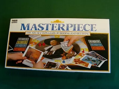 £39.95 • Buy Masterpiece Vintage Board Game By Parker 1987 - Complete - Contents Unused