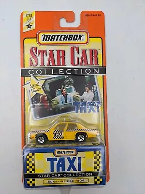 1997 Matchbox Star Car Collection - TAXI Sunshine Cab # 804 New On Card • $16.09