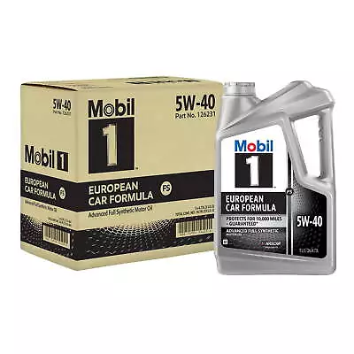 Mobil 1 FS European Car Formula Full Synthetic Motor Oil 5W-40 5 QT (Pack Of 3) • $63.99