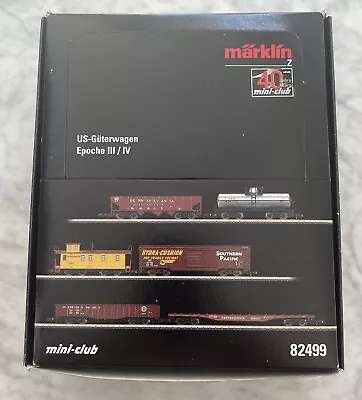 Marklin Z Scale Mini-Club 82499 USA 18 American Freight Car Set 40 Y Edition NIB • $649.88