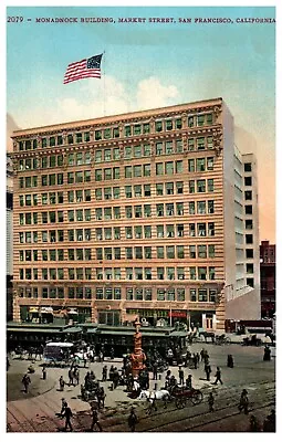 Monadnock Building San Francisco Market Street CA Mitchell Postcard • $14.95