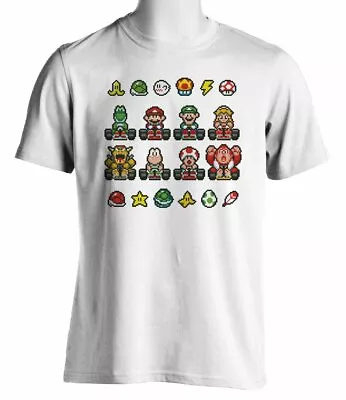 8BIT Pixel Art - Mario Kart T-SHIRT  • £16.73