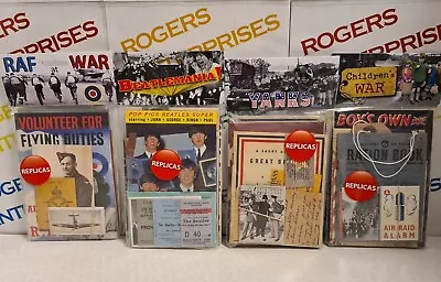 £4.99 • Buy History Replica Memorabilia Pack Choose Beatles, Children's War WW2, RAF, Yanks