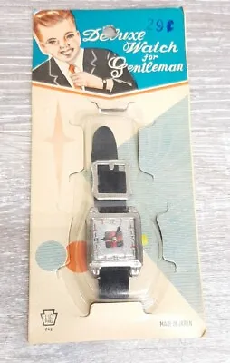 Antique Childrens Toy Watch For Gentlemen 40s 50s Japan Vtg NEW NOS Carded • $20.39