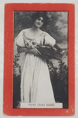 Vintage ZENA DARE Stage Actress & Singer Prize Crop Cigarette Card • $4.50