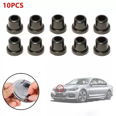 Black Front Hood&Rear Trunk Badge Emblem Grommets For BMW E36 E39 E46 E90 E91 • $6.39