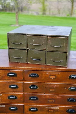Antique Apothecary Cabinet United States Air Force Military Card Catalog Wood • $499.99