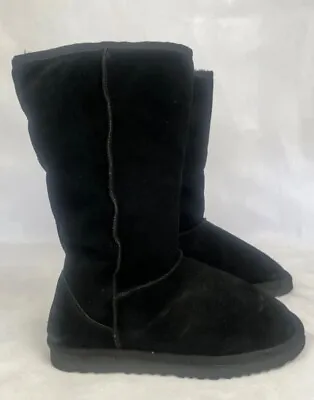 UGG Women Boots Tall Classic Tall Black 5815-BLK Size 10 NWOB W/ Defects • $73