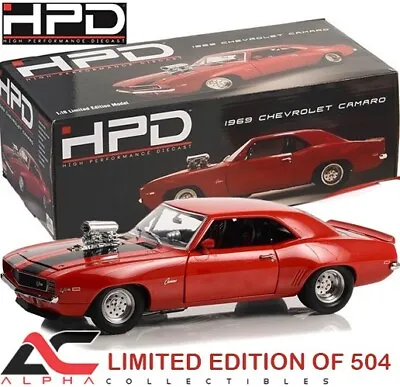 Hpd 51451a 1:18 1969 Chevrolet Holeshot Camaro (572ci Blown) Red W/black • $99.99