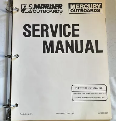 Mercury 90-28147 Thruster Electric Outboard Operation & Maintenance Manual Bn2 • $14.98