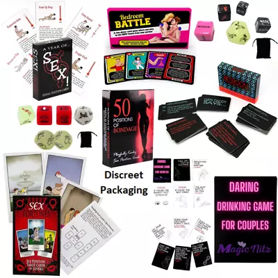 Adult Couples Sexual Position Bedroom Drinking Card And Dice Games Selections UK • £7.99