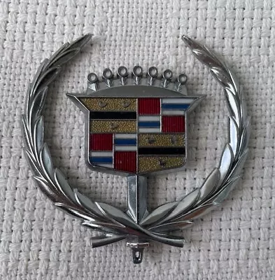 Vintage Cadillac Metal Hood Emblem • $59.95