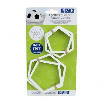 £4.40 • Buy PME FOOTBALL/SOCCER - Set Of 4 Hexagon Cutters