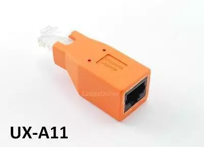 $9.99 • Buy Cat6/Cat5e Ethernet RJ45 Male/Female CrossOver Adapter, CablesOnline UX-A11