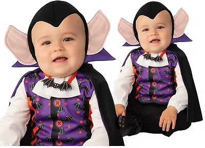 Boys Kids Toddler Little Vampire Dracula Halloween Fancy Dress Costume 2-4 • £12.61