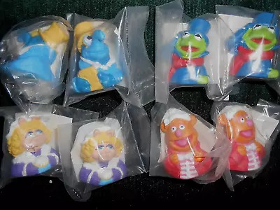 Lot Of 8 Vintage Henson Sesame Street Finger Puppets Miss Piggy Kermit The Frog • $30